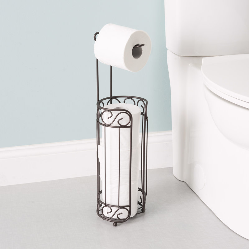 Home Basics Scroll Free Standing Toilet Paper Holder & Reviews Wayfair